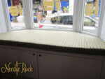 'Bottle & Barrel' loveseat. Loveseat at 'Bottle & Barrel' craft beer bar in Aberystwyth.