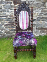 Jacobean Revival Chair Jacobean Revival Chair with designer upholstery.