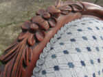 Victorian Slipper Chair Close-up detail on a Victorian Slipper Chair