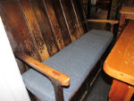 Bespoke cushions. Bespoke cushions made for antique settles at 'Y Talbot' in Tregaron.