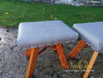 A pair of milking stools given a fab new identity. A pair of milking stools given a fab new identity.