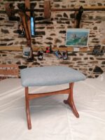 A matching footstool to accompany the ottoman for Helen's mum in Cilcennin. A matching footstool to accompany the ottoman for Helen's mum.